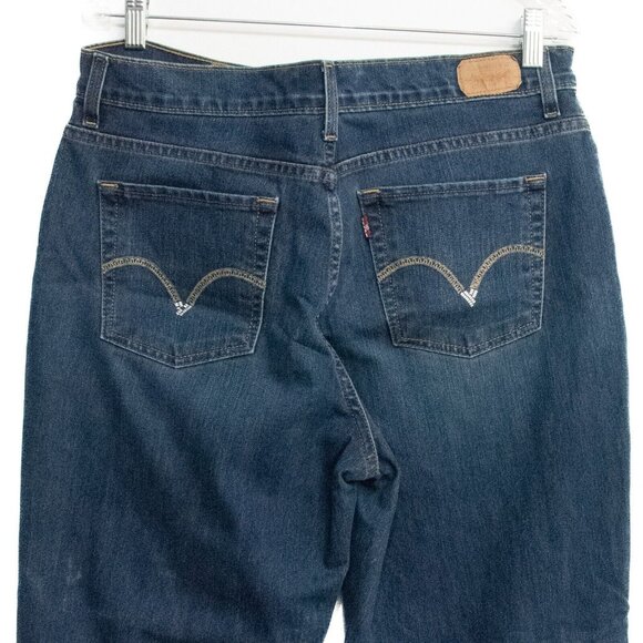 Levis Womens Blue Polycotton Denim Jeans 5 Pockets Button Zip Bootcut Size 16M - Picture 5 of 6